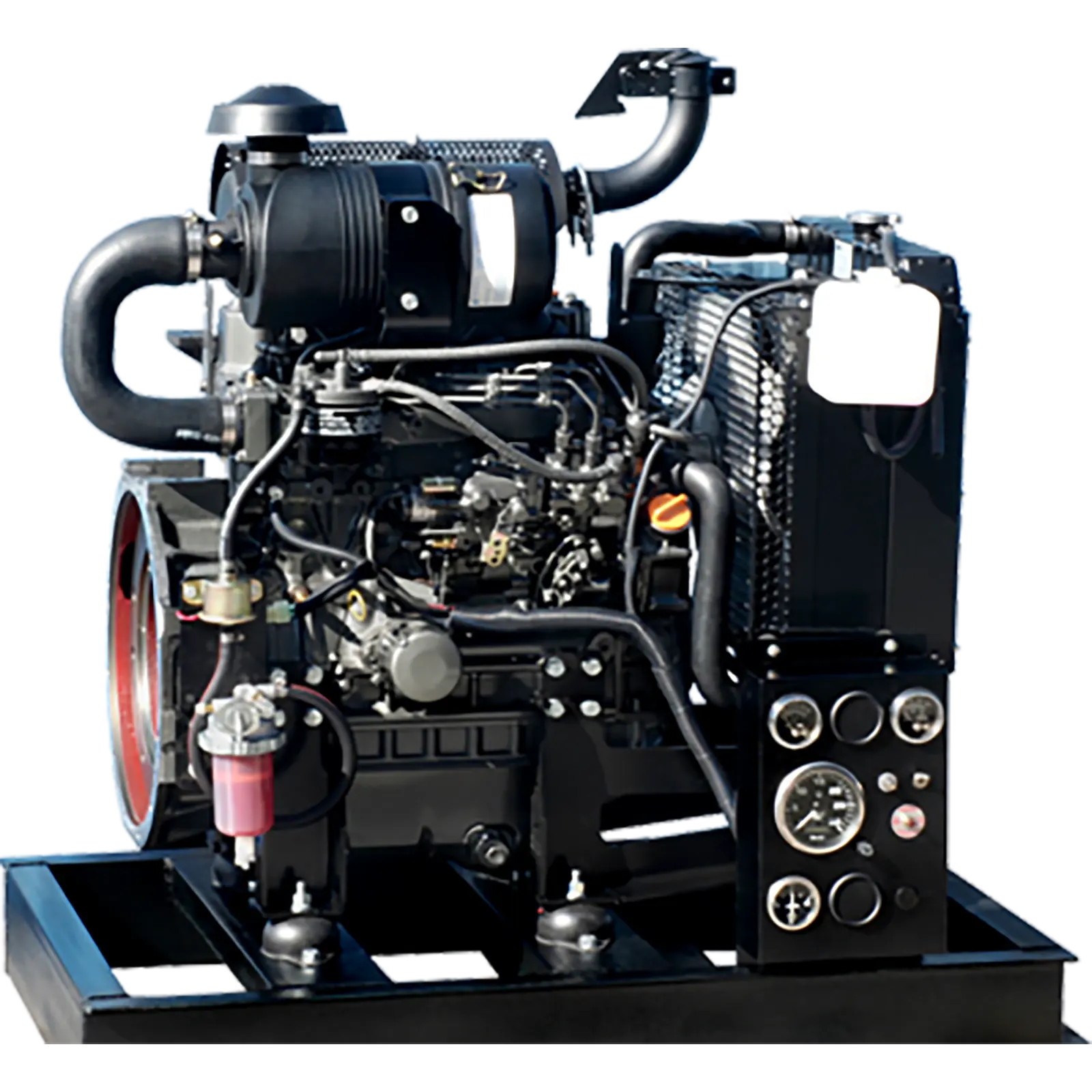 MasPower Skidded Open Power Units_a YANMAR-powered skid-mounted power unit with instrument panel