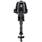 A black outboard motor with propeller at bottom and number "4" on top.