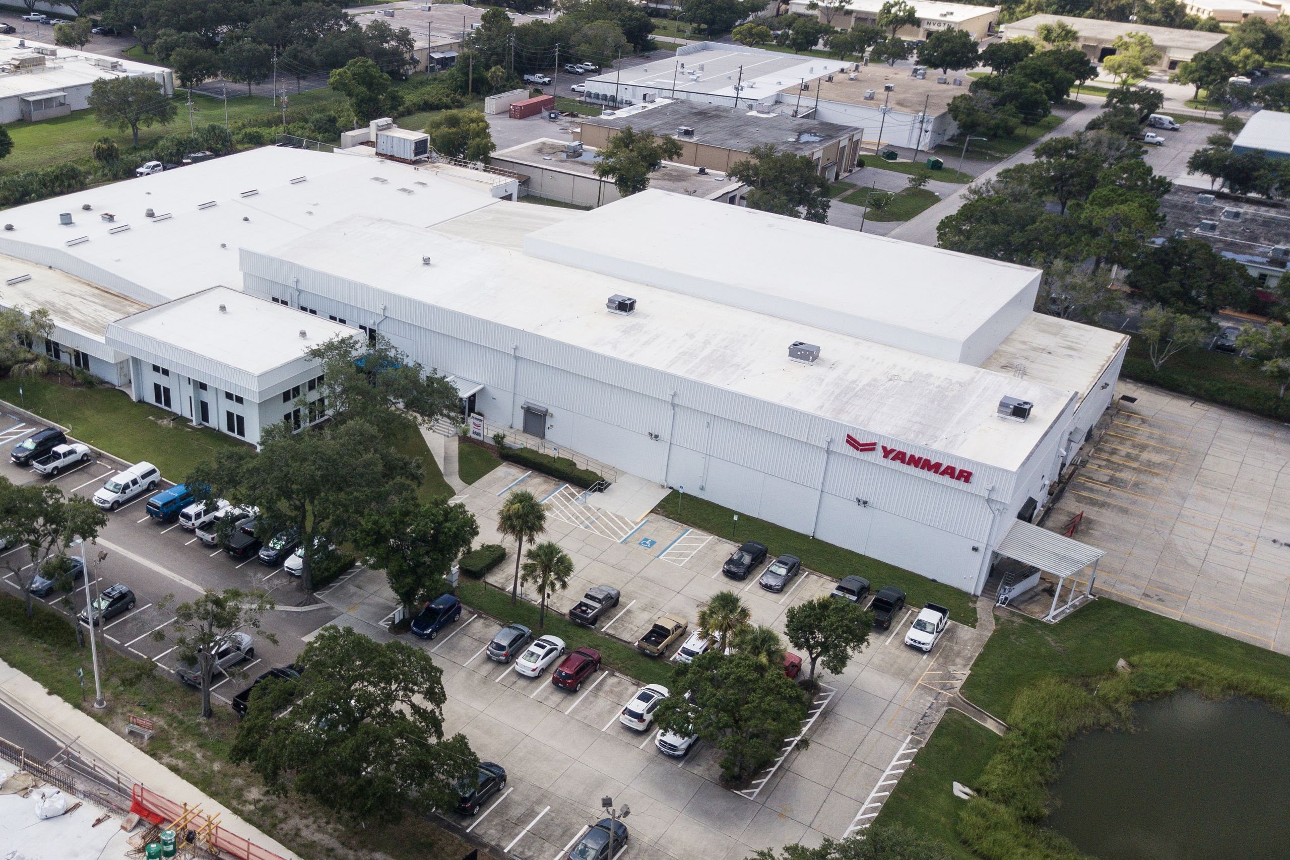 Aerial view of the Mastry Engine Center facility in Clearwater